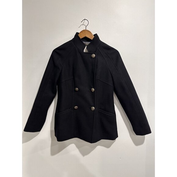 BANANA REPUBLIC Wool Blend Double Breasted Short Peacoat - Picture 1 of 6